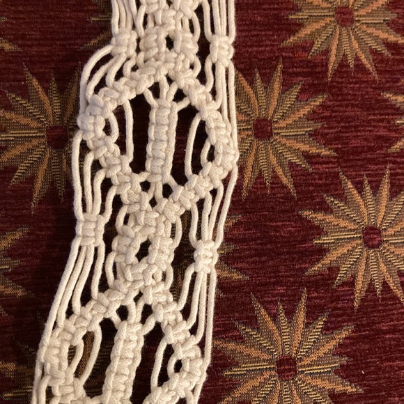 Macrame belt (sash) with tie to close - Picture 2 of 3